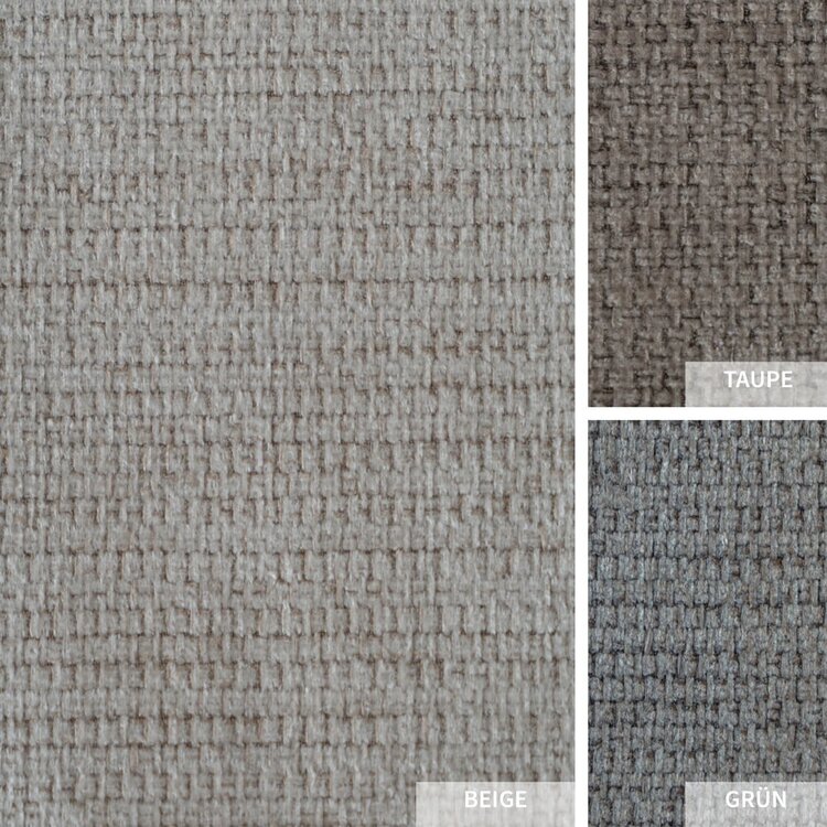 Banc de salle à manger scandinave Espen beige tissu recyclé 160 cm