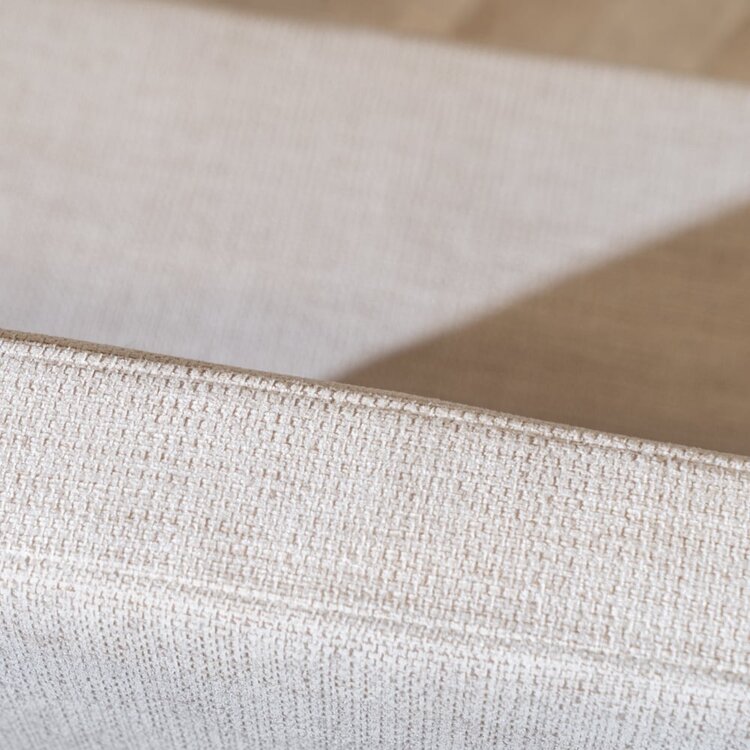 Banc de salle à manger scandinave Espen beige tissu recyclé 190 cm
