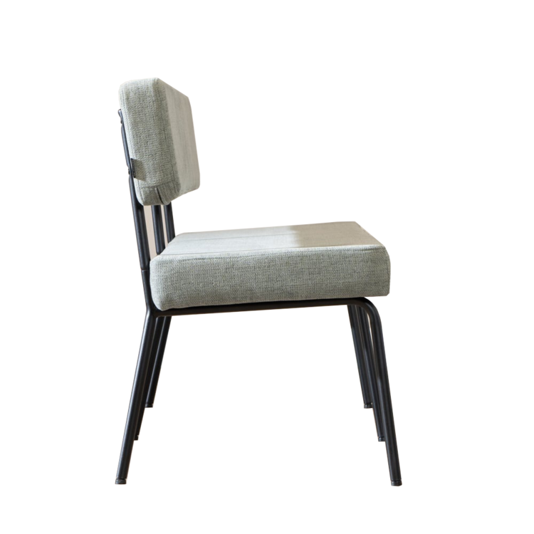 Banc de salle à manger scandinave Espen vert tissu recyclé 160 cm