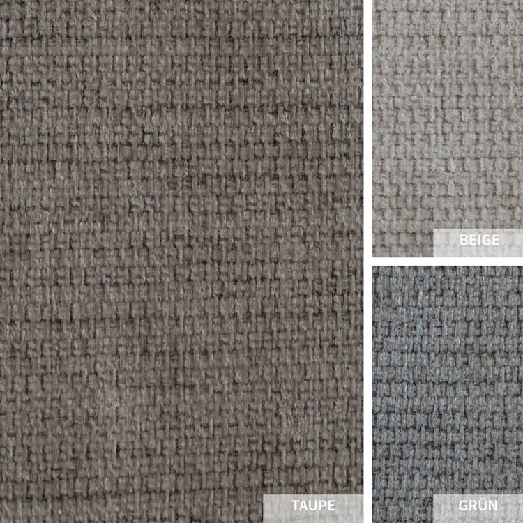 Chaise de salle à manger scandinave Ivar en tissu recyclé taupe