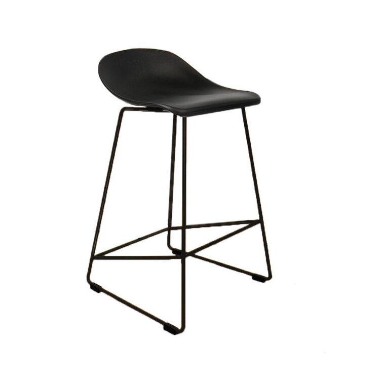 Tabouret de bar scandinave Ellen noir 66cm