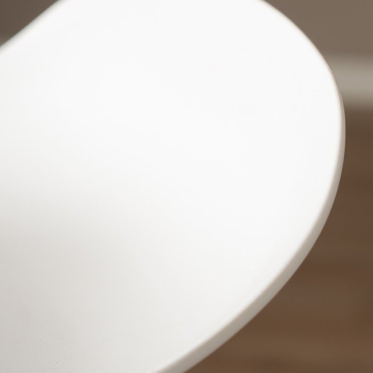 Tabouret de bar scandinave Ellen blanc 66cm