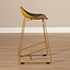 Tabouret de bar scandinave Ellen jaune 66cm