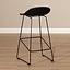 Tabouret de bar Ellen noir design Scandinave 76 cm