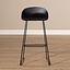 Tabouret de bar Ellen noir design Scandinave 76 cm
