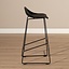 Tabouret de bar Ellen noir design Scandinave 76 cm