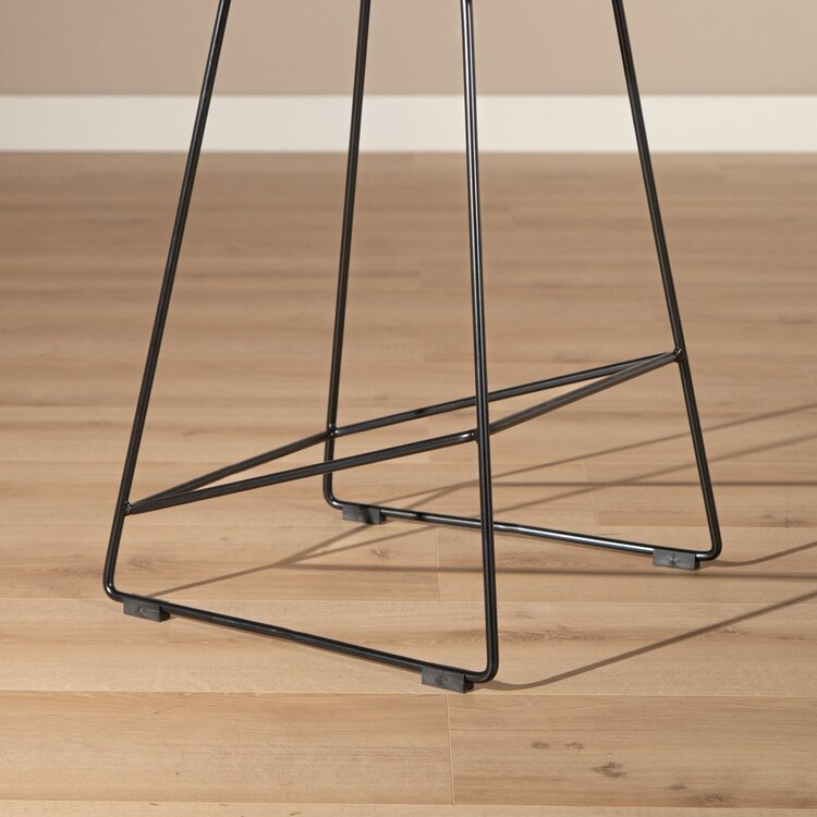 Tabouret de bar Ellen noir design Scandinave 76 cm