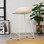 Tabouret de bar scandinave Ellen blanc 66cm