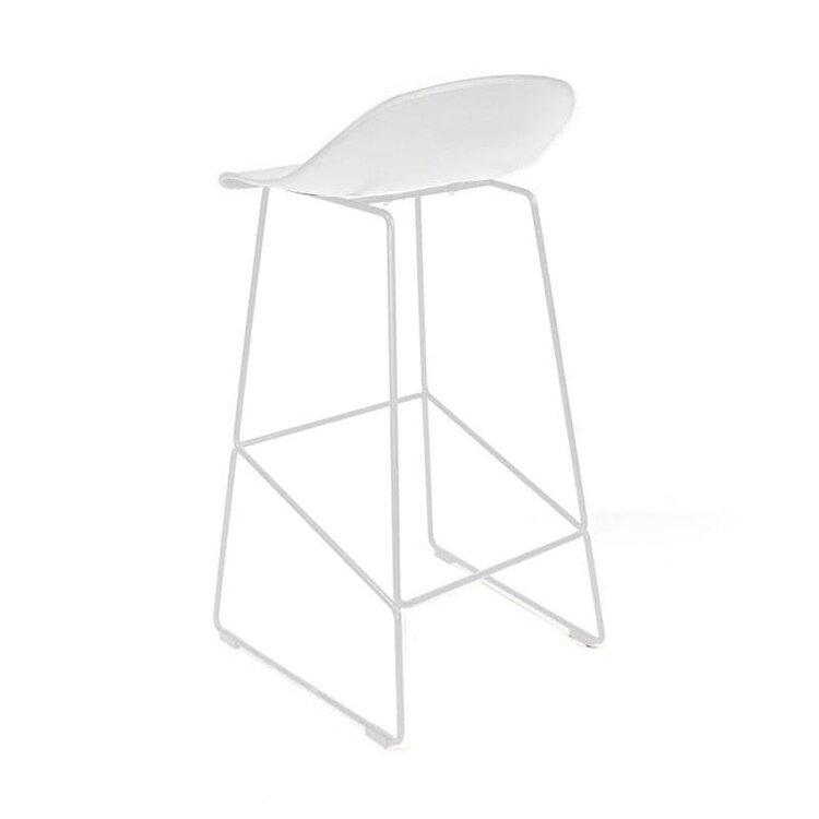 Tabouret de bar Ellen blanc design Scandinave 76 cm
