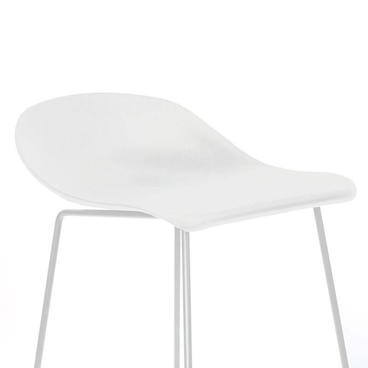Tabouret de bar Ellen blanc design Scandinave 76 cm