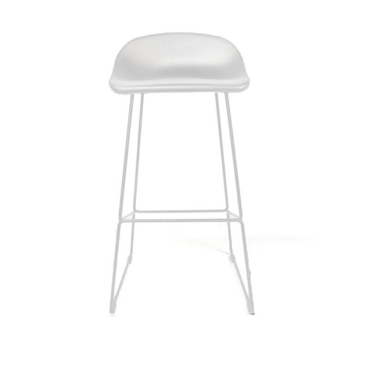Tabouret de bar Ellen blanc design Scandinave 76 cm