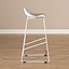 Tabouret de bar Ellen blanc design Scandinave 76 cm