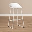 Tabouret de bar Ellen blanc design Scandinave 76 cm