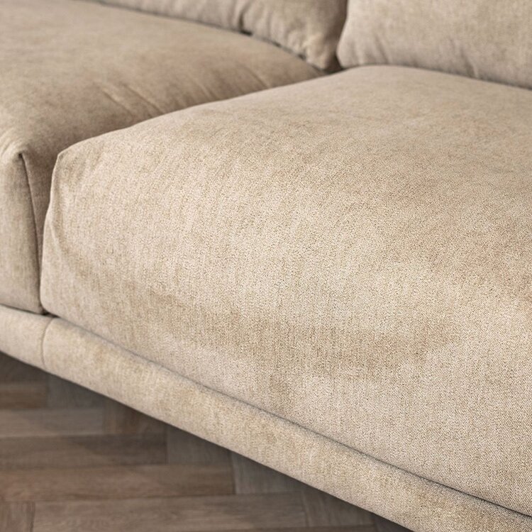 Canapé Scandinave 2,5 places Denver taupe tissu chiné