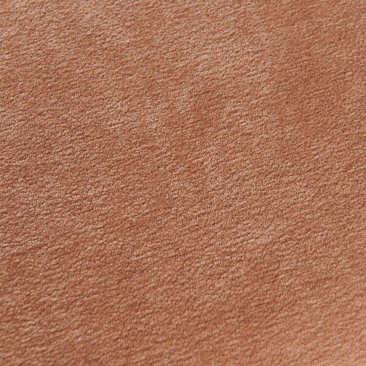 Chaise de salle à manger scandinave Bibi en tissu chenille terracotta