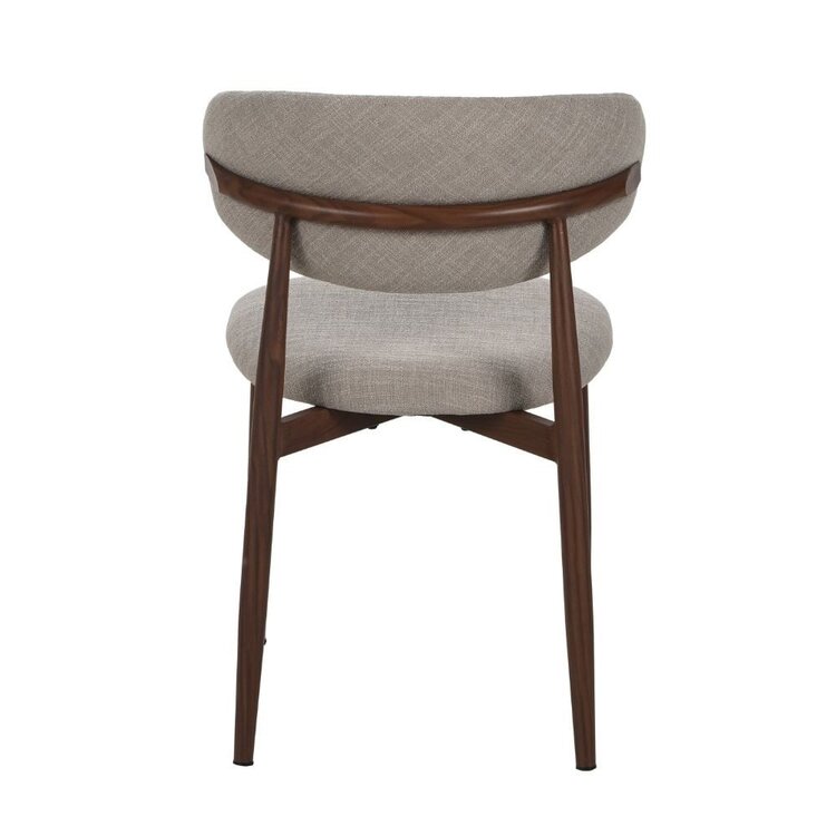 Chaise de salle à manger Lara en lin taupe