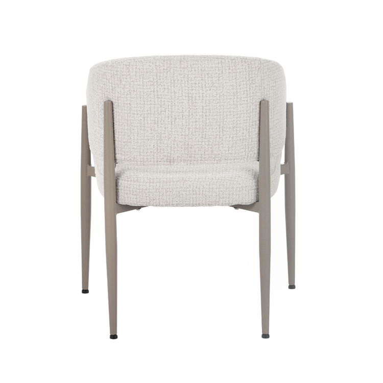 Chaise de salle à manger Armin tissu chiné beige