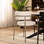 Chaise de salle à manger Nicky tissu chiné beige
