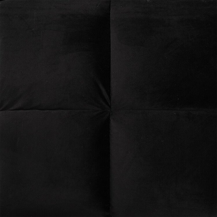 Canapé convertible lit 110 x 180 cm Timo en velours noir