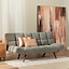 Canapé convertible lit 110 x 180 cm Timo en velours noir