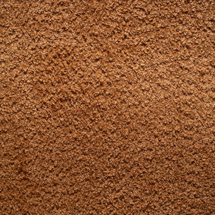 Canapé d’angle droit Maine en tissu bouclé terracotta