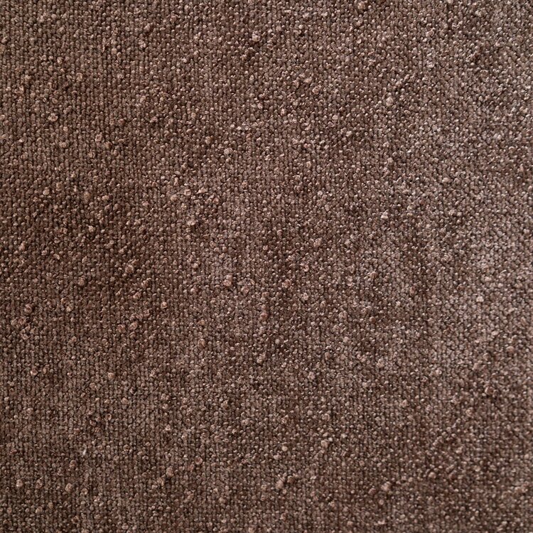 Canapé d’angle gauche Maine en tissu chenille brun