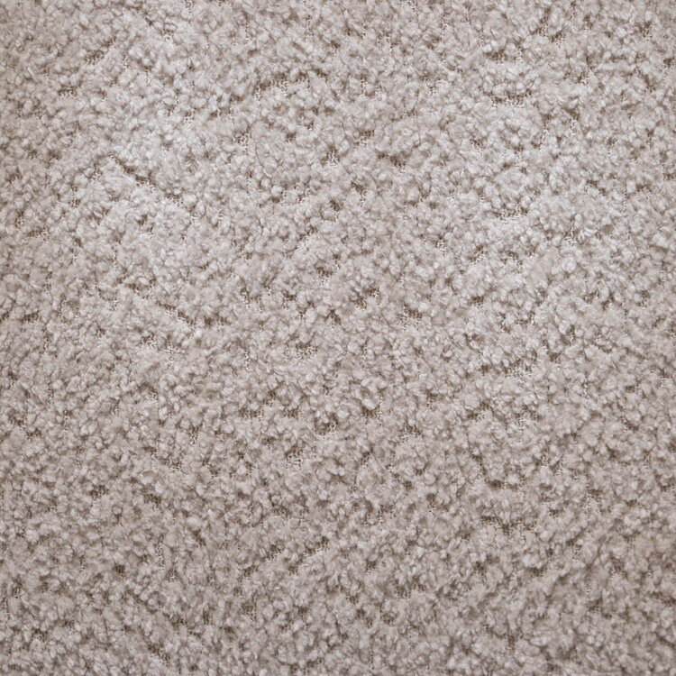 Canapé d’angle gauche Maine en tissu bouclé blanc cassé