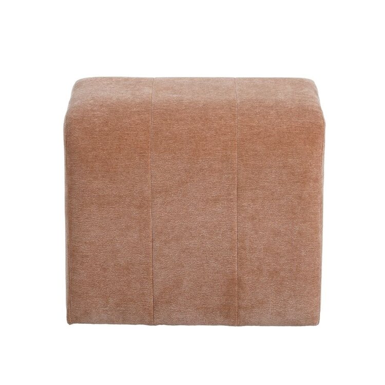 Pouf modulaire Seth en chenille terracotta