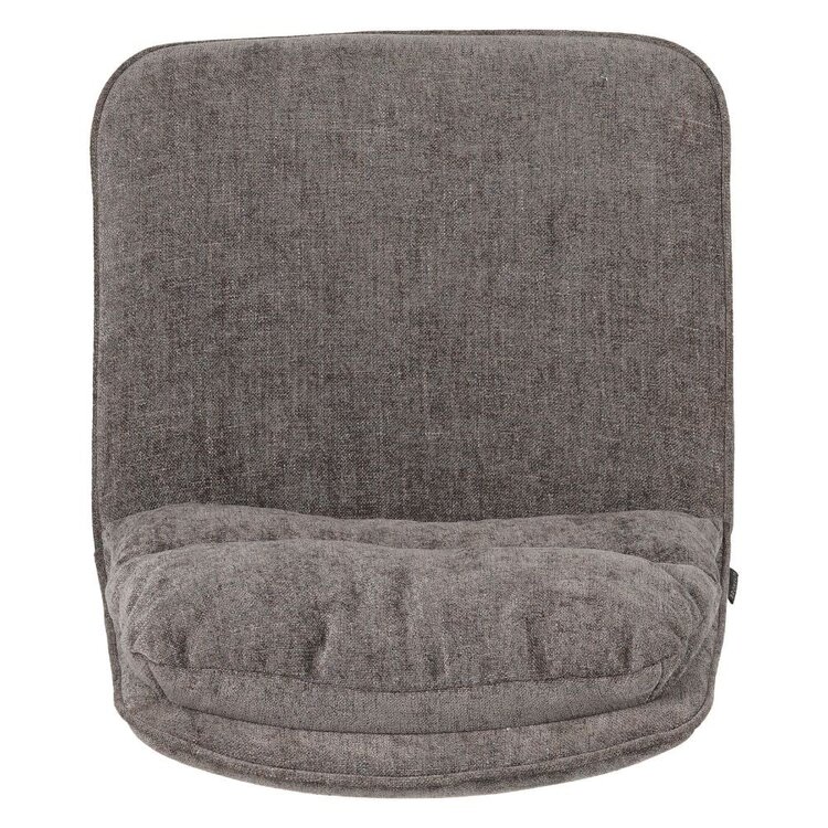 Chaise de bar en velours Trevi brun 68 cm