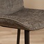 Chaise de bar en velours Trevi brun 68 cm