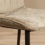 Chaise de bar en velours Trevi taupe 68 cm