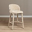 Tabouret de bar Charlie en chenille beige 69 cm