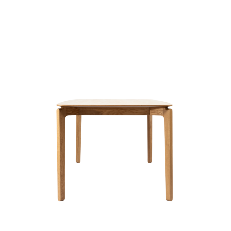 Table à manger scandinave Cala en chêne naturel 220 x 100 cm