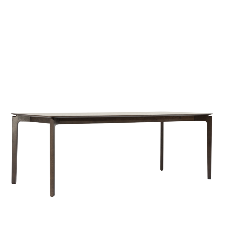 Table à manger scandinave Cala en noyer 220 x 100 cm