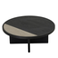 Table basse Maeva Ø80 cm chêne noir