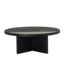 Table basse Maeva Ø80 cm chêne noir
