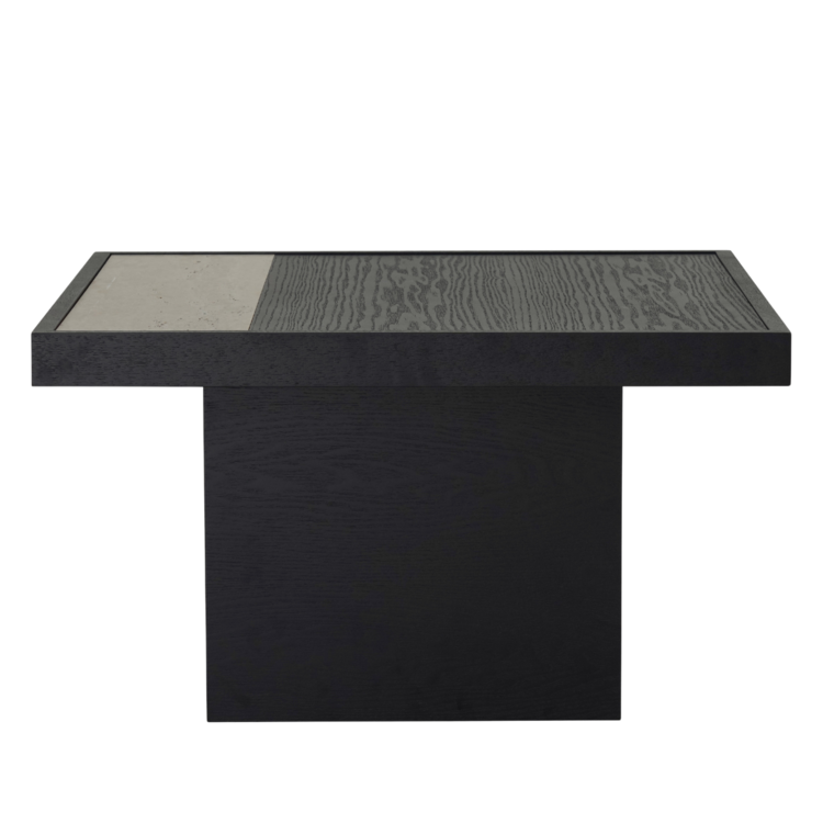 Table basse Java 70x70 cm chêne noir
