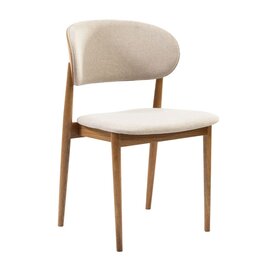 Chaise de salle à manger Bohdi en lin coloris écru