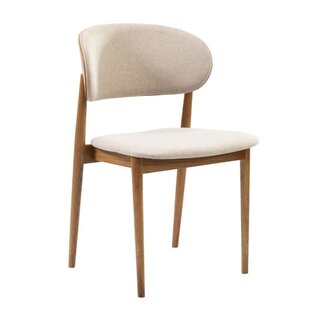 Chaise de salle à manger Bohdi en lin coloris écru