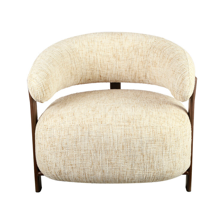 Fauteuil Grace chenille beige