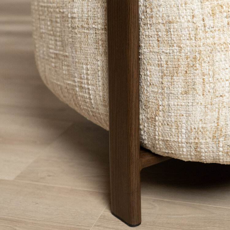 Fauteuil Grace chenille beige