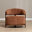 Fauteuil Grace chenille cuivre