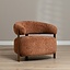Fauteuil Grace chenille cuivre