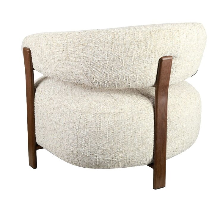Fauteuil Grace chenille taupe