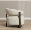 Fauteuil Grace chenille taupe