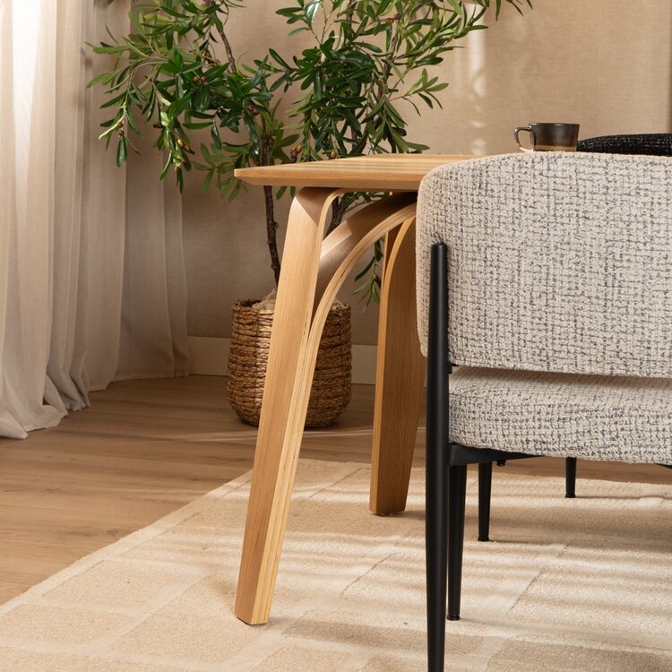 Table à manger Flint en chêne naturel 160 x 90 cm