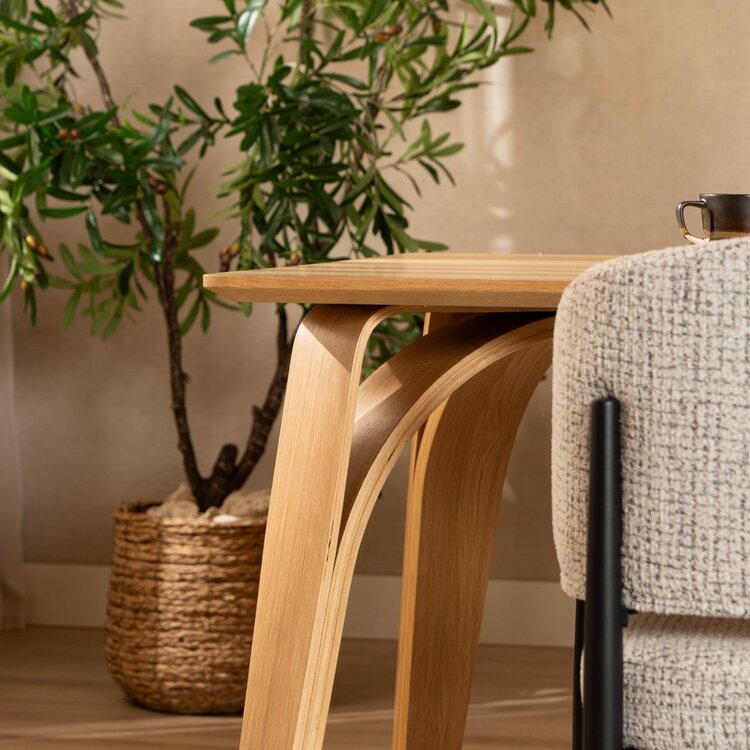 Table à manger Flint en chêne naturel 160 x 90 cm