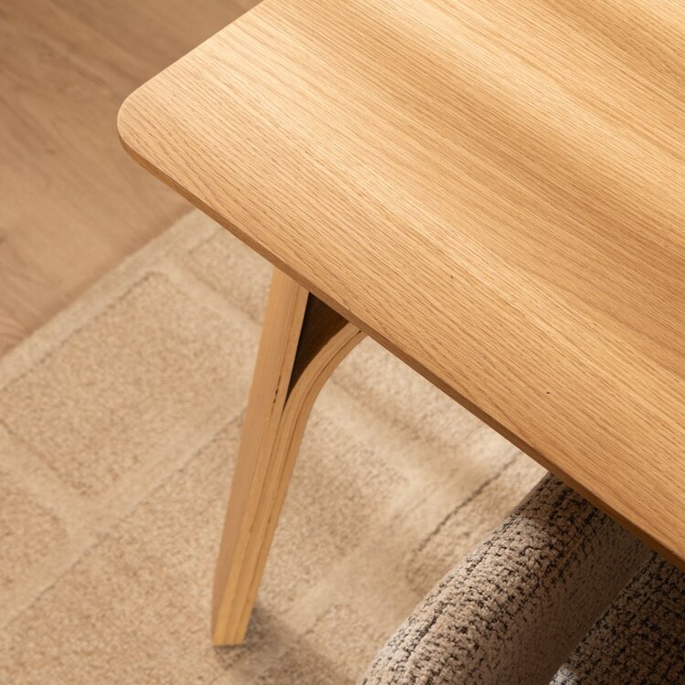 Table à manger Flint en chêne naturel 160 x 90 cm