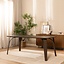 Table à manger Flint noyer 160 x 90 cm
