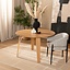 Table à manger Bowie ronde chêne naturel Ø 120 cm